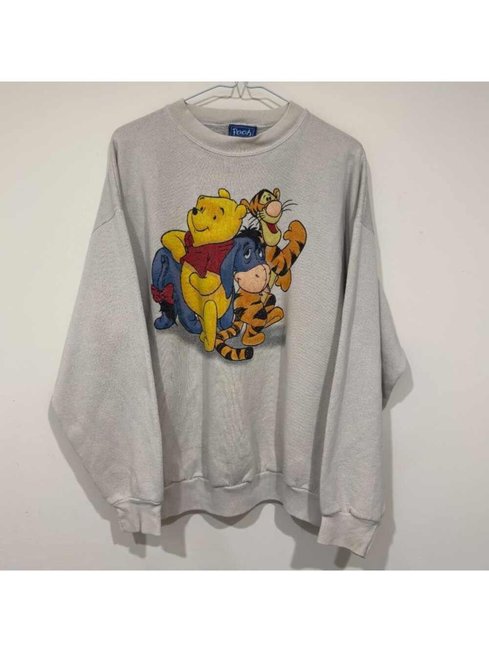 Vintage 1990s Winnie The Pooh Disney Pullover Sweatshirt Size XL Eeyore Tigger